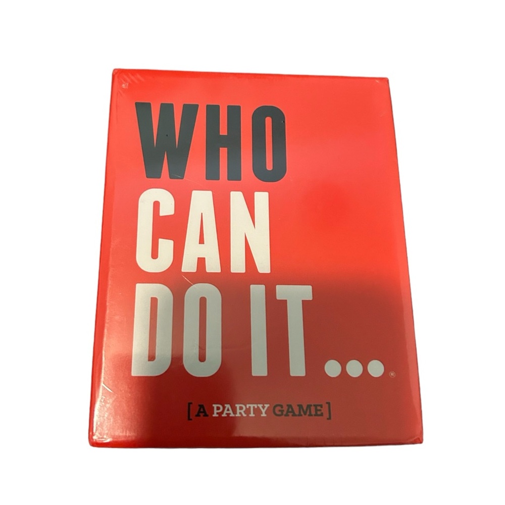 Who Can Do It Party Card Game